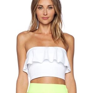 Susana Monaco || Ruffle Tube Crop Top